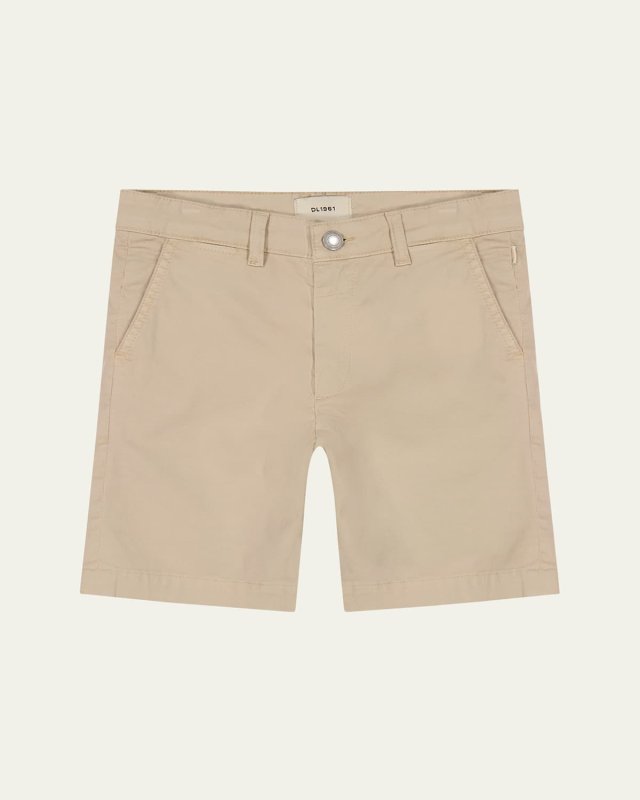 Boy's Jacob Cotton Twill Chino Shorts, Size 2-7